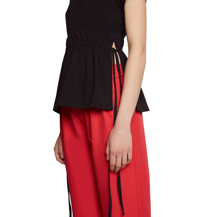 Ruched Side Tie T-Shirt