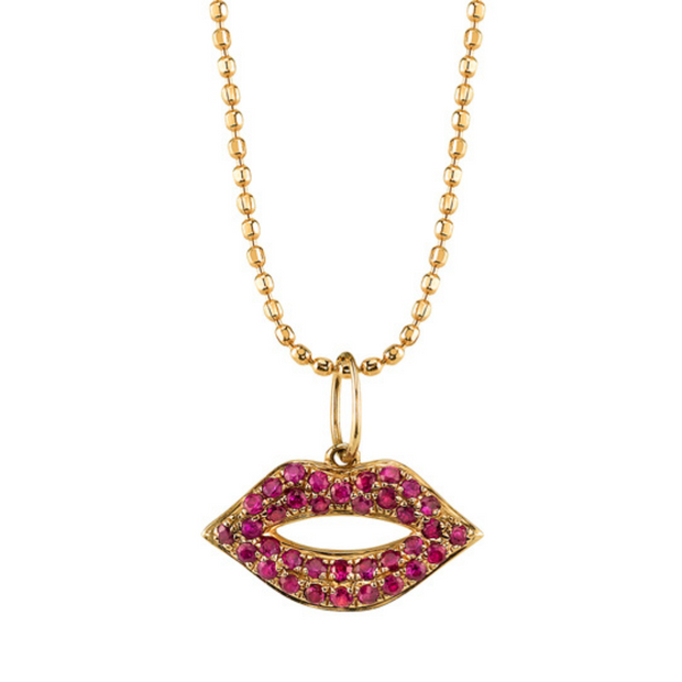 Ruby Lips Charm