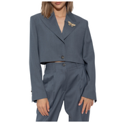 Cropped Single Breasted Blazer