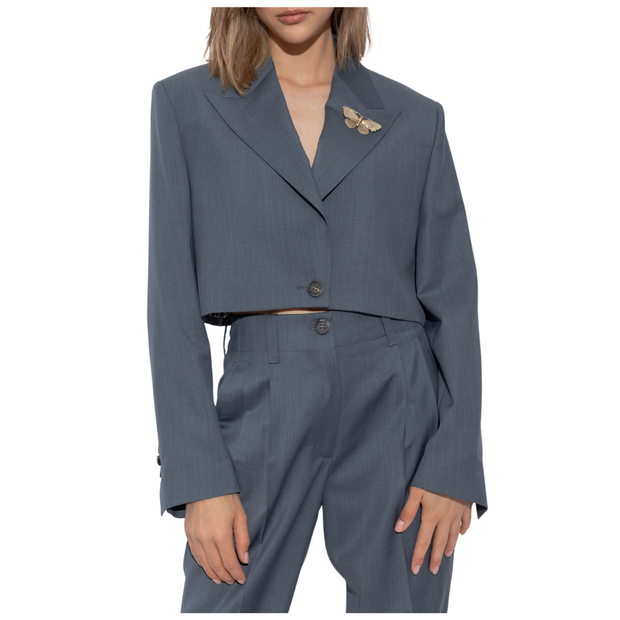 Cropped Single Breasted Blazer