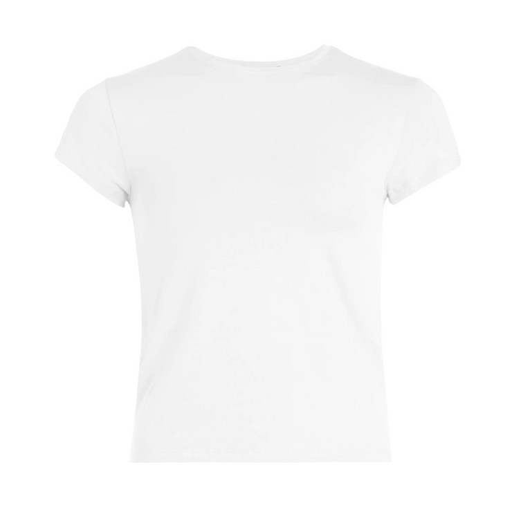 White Pima Baby Tee