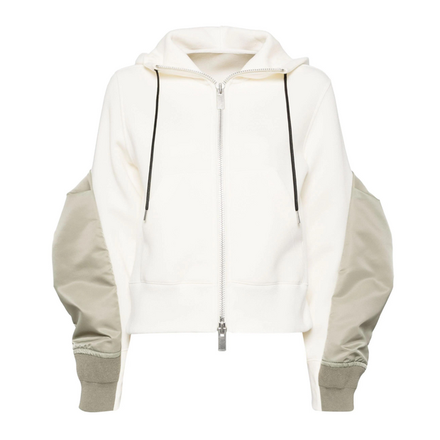 Nylon Twill x Sponge Sweat Zip Up