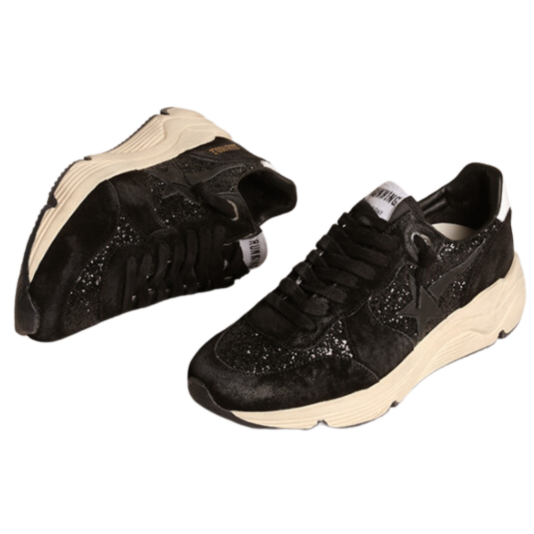 Golden ★25SS 超新作★Running Sole Panel Sneakers Black Golden Goose - Running Sole Black Suede Sneaker | Mitchell