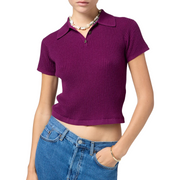 Aubergine Shrunken Polo