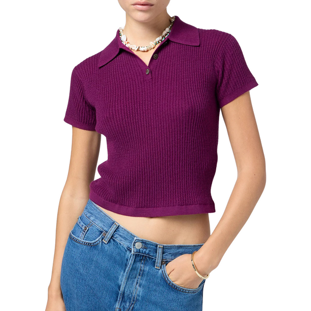 Aubergine Shrunken Polo