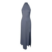Halterneck Matte Viscose Dress