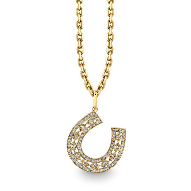 Eye Horseshoe Charm