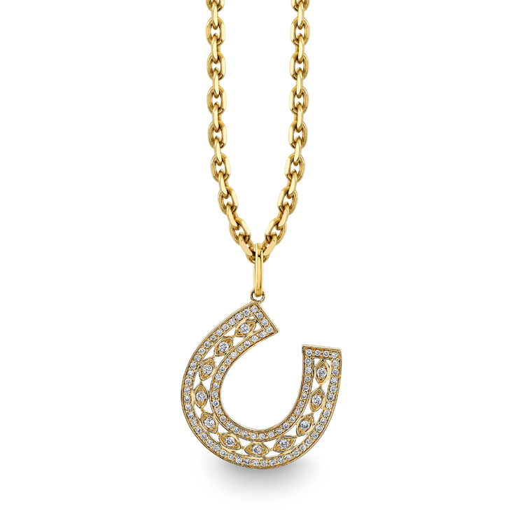 Eye Horseshoe Charm
