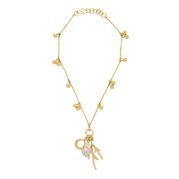 PETRINA MIX MOTIF CORAL NECKLACE