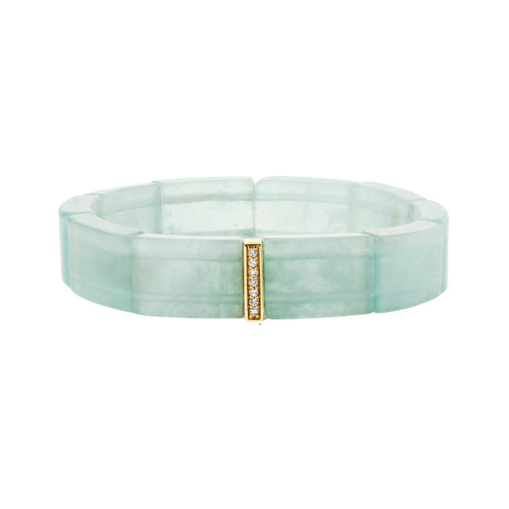 Rectangle Aquamarine Bracelet