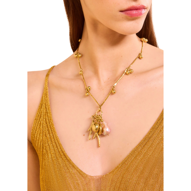 PETRINA MIX MOTIF CORAL NECKLACE
