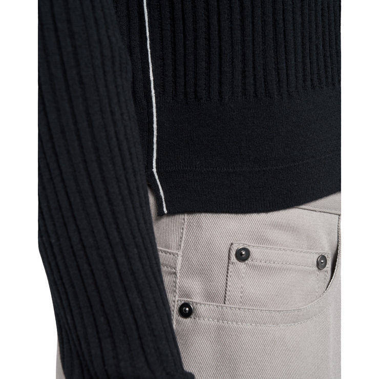 Pointelle Ribbed Cardigan