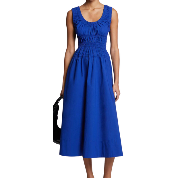 Poplin Gathered Dress