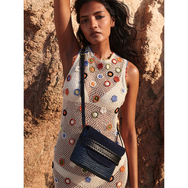 Midnight Suede Crossbody