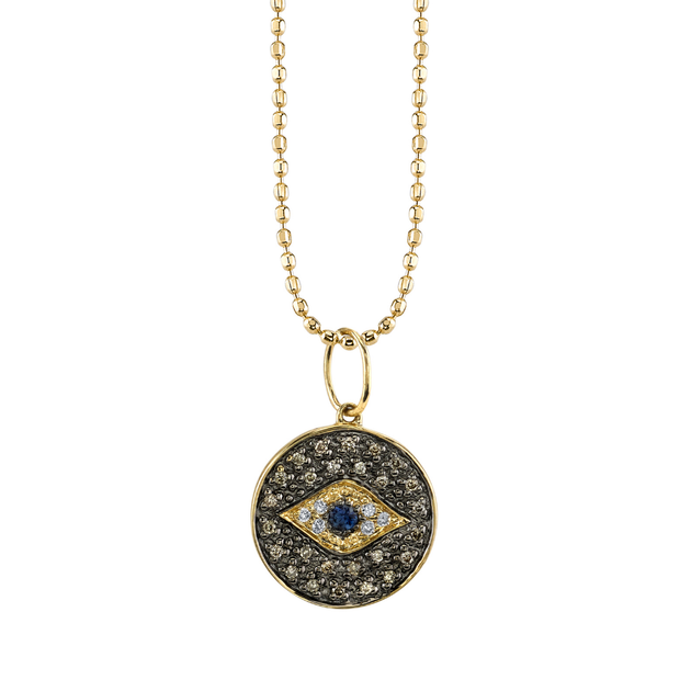 Small Eye Disc Medallion Charm
