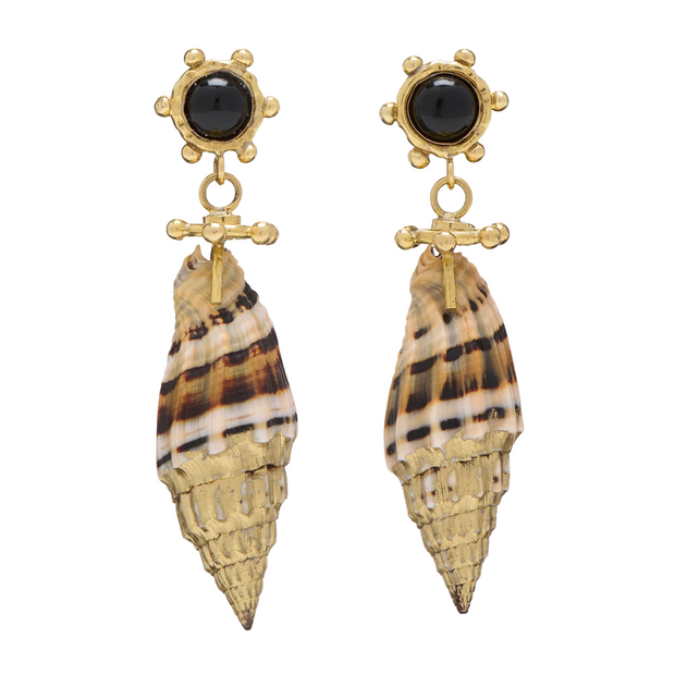 LEIRO SHELL DROP EARRING