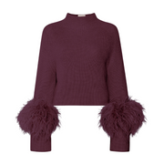 Mulberry Mock Neck Sweater