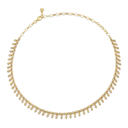 Marquise Fringe Choker Necklace