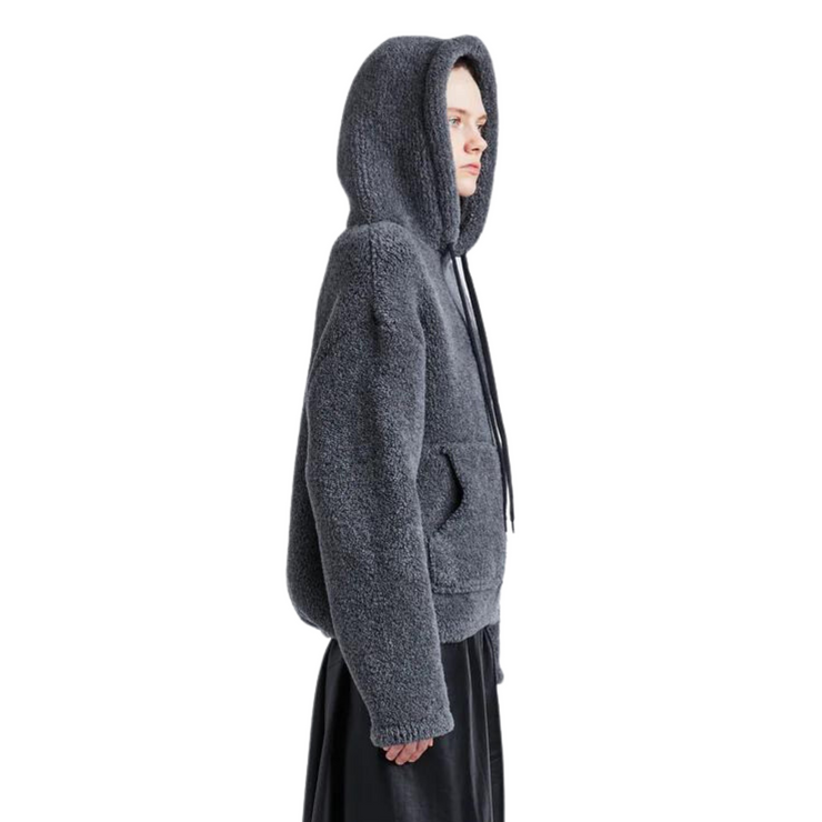 Technical Boucle Knit Hoodie