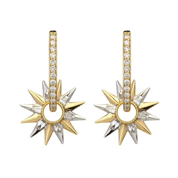 Open Starburst Baguette Charm - SINGLE