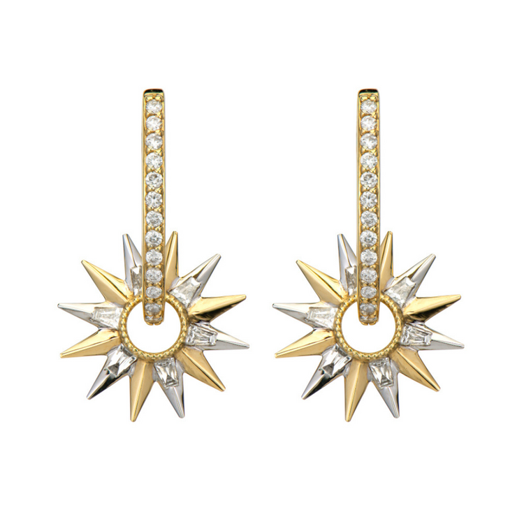 Open Starburst Baguette Charm - SINGLE
