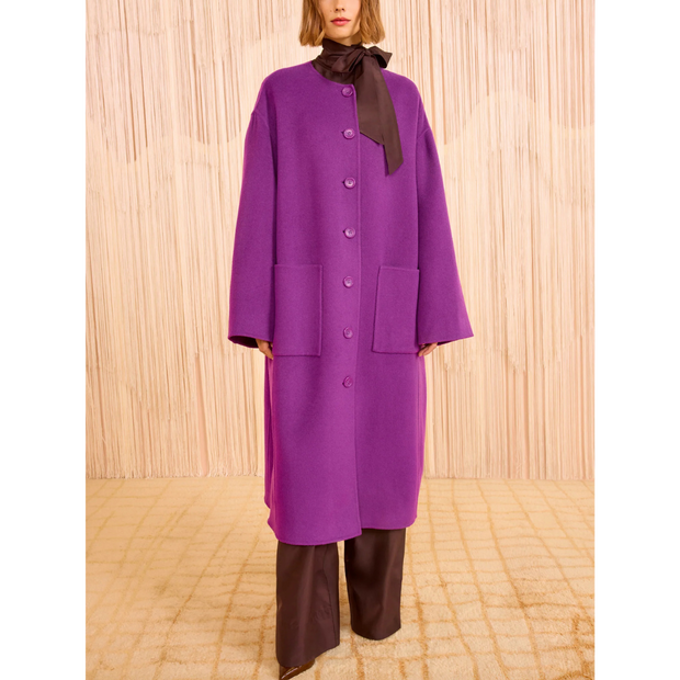 FERNANDA DOUBLE FACED WOOL COAT