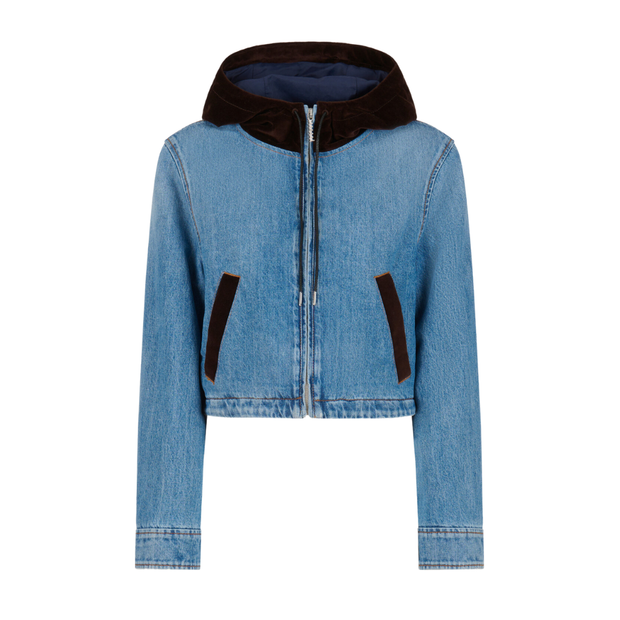 Denim Hooded Jacket
