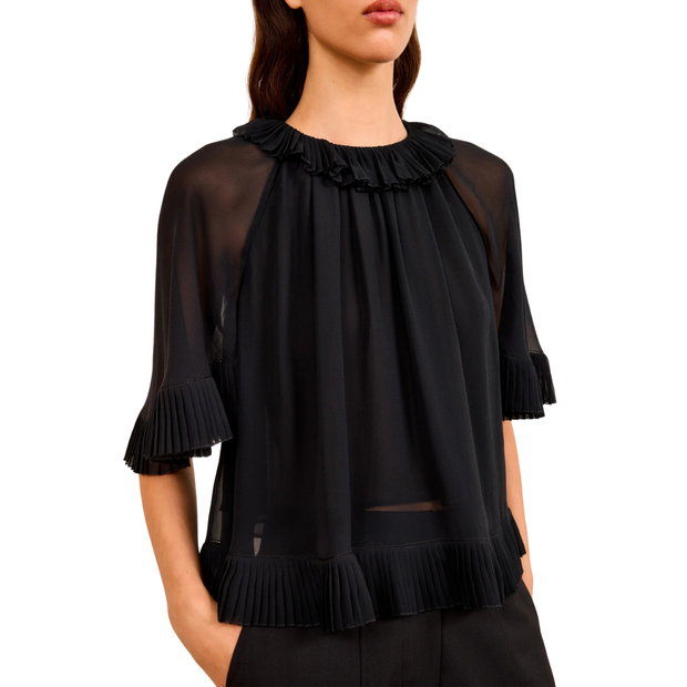 Helaine Silk Chiffon Top