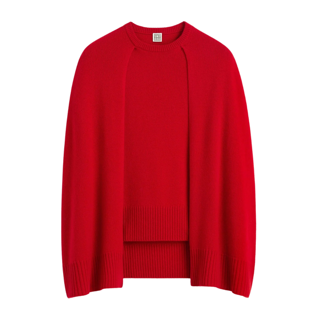 Poppy Cashmere Cape Knit