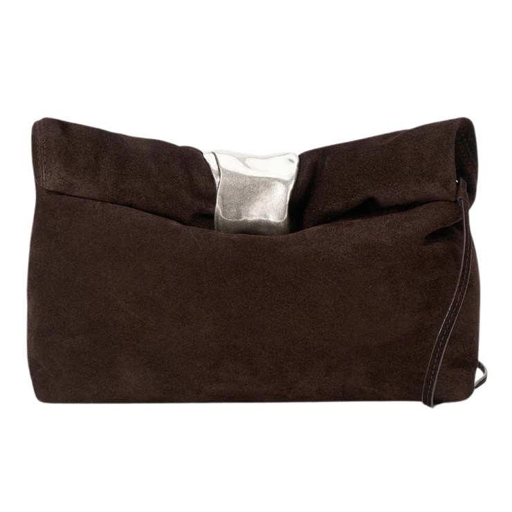 Suede Cuff Clutch