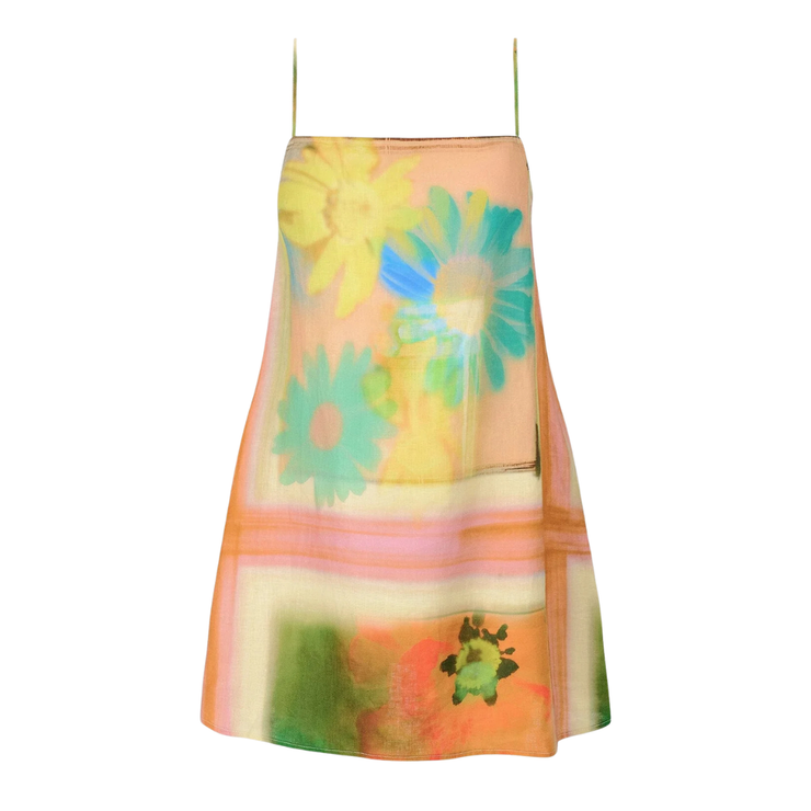 laura linen mini dress Laura Linen Mini Dress - Seahorse