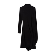 Jersey Midi Cape Dress