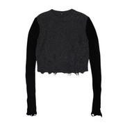 Combo Sleeve Crewneck