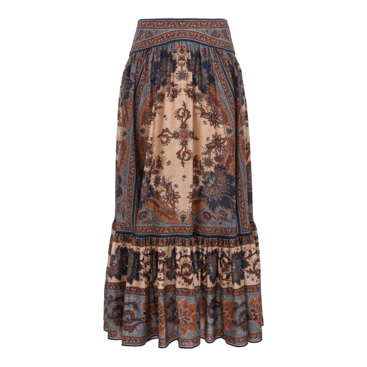 Ascension Tiered Midi Skirt