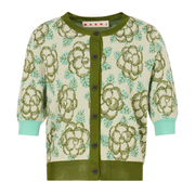 Flower Jacquard Cardigan