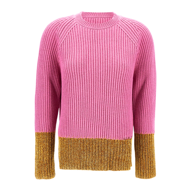 LS Crewneck Bicolor Sweater