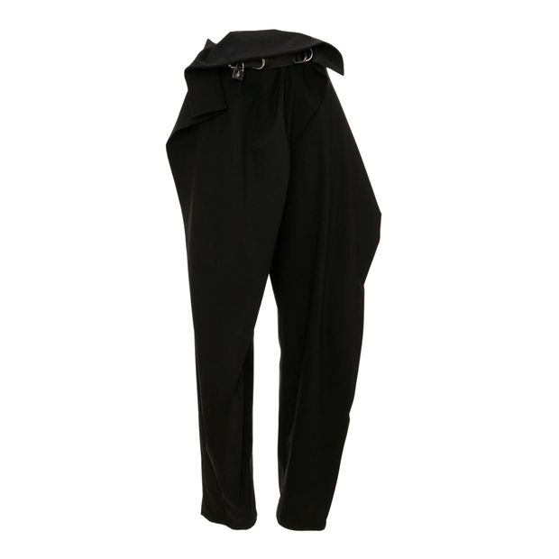 Padlock Strap Foldover Trouser
