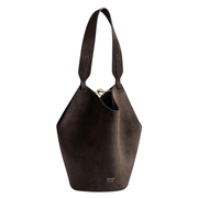Dark Brown Mini Lotus Tote