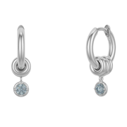 Silver Sky Zahra Hoop Earrings