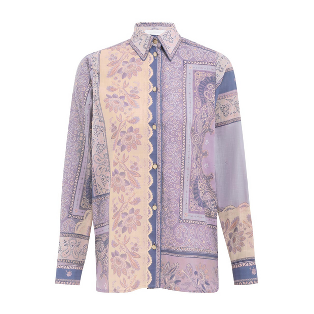 Blue Bandana Button Down
