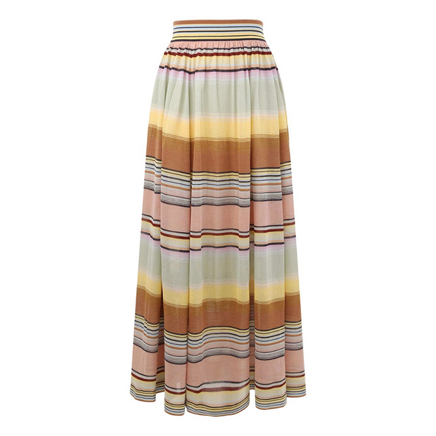 Coco Stripe Circle Skirt