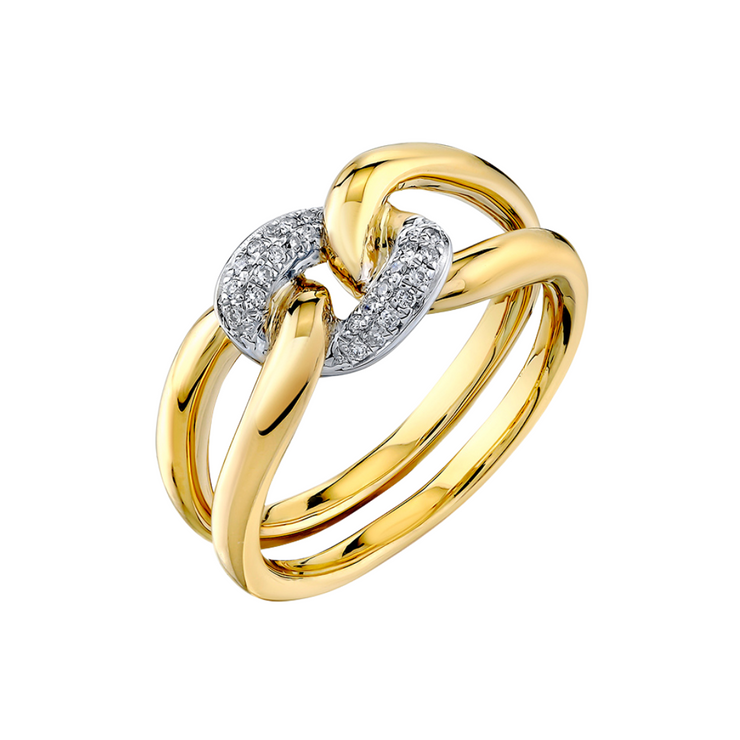 Pave Link Ring