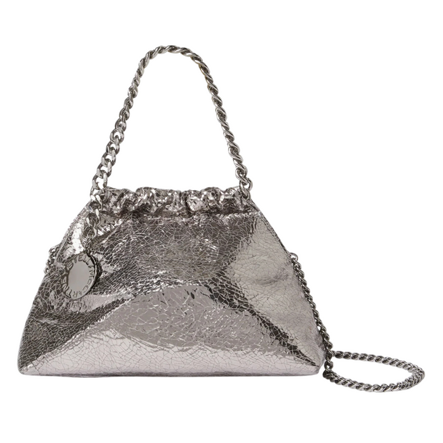 Metallic Crack Falabella Bag