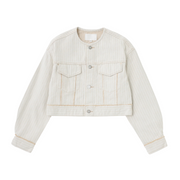 Fords No Collar Cropped Jacket