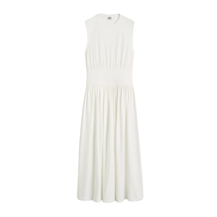 Ruched Cotton Dress