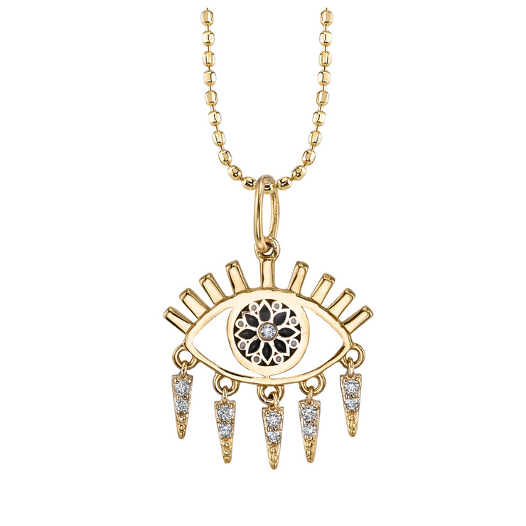 Kaleidoscope Eye Fringe Charm