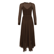 Chain Belt Handkerchief Dress