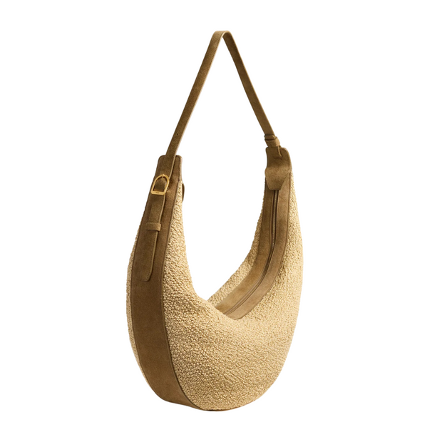 Augustina Crossbody in Raffia