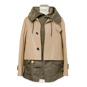 Hooded Cotton Gabardine Jacket