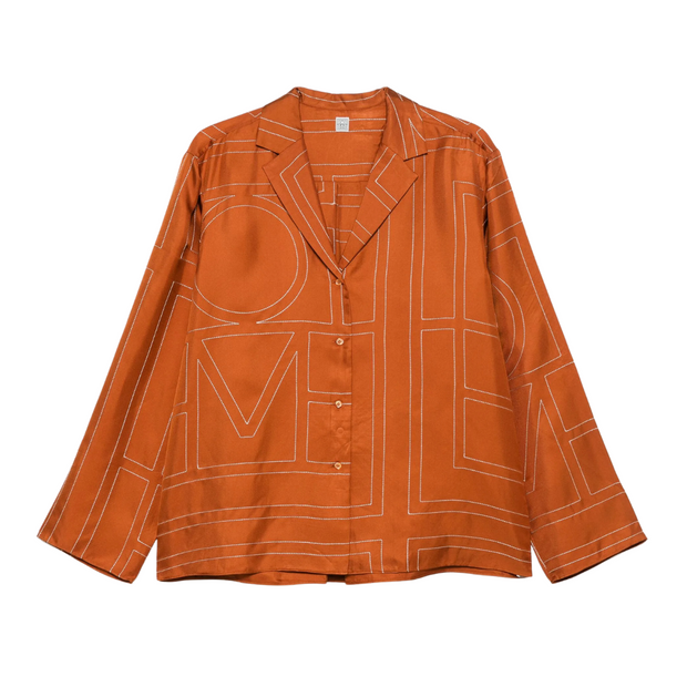 Terracotta Silk Top